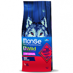 Monge Dog BWild LOW GRAIN корм для собак (ОЛЕНЬ), 12 кг