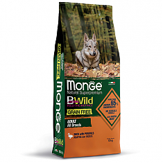 Monge Dog BWild LOW GRAIN корм для собак (УТКА, КАРТОФЕЛЬ), 12 кг