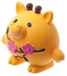 ЛАТЕКС ZOO Игрушка для собак Коровка, 8,5 см