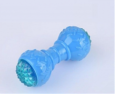 Игрушка-пищалка для собак Гантель, мигает, микс, 14 х 6 см, NUNBELL 