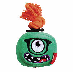 MONSTER ROPE Игрушка для собак Монстр с пищалкой и веревкой, 8 см