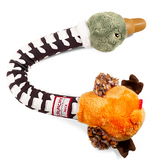 CRUNCHY NECK Игрушка для собак Утка с хрустящей шеей и пищалкой, 54см