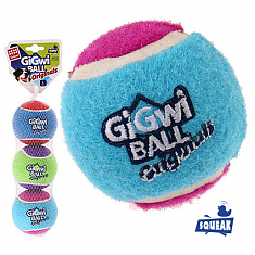 GiGwi BALL Originals Игрушка для собак Три мяча с пищалкой, 8см