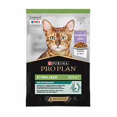 PRO PLAN Sterilised MAINTENANCE для стерилизованных кошек (ИНДЕЙКА, СОУС), 85 г