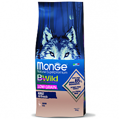 Monge Dog BWild LOW GRAIN корм для собак (ГУСЬ), 12 кг