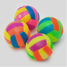 Игрушка для собак Мяч-пищалка (d=9 см), микс, NUNBELL