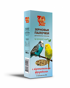 SEVEN SEEDS палочки для попугаев с тропическими фруктами, 3 шт, 90 г