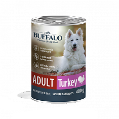 MR. BUFFALO ADULT консервы для взрослых собак (ИНДЕЙКА), 400 г.