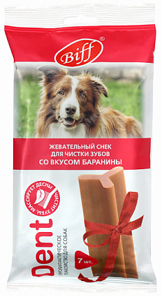 TITBIT лакомство DENT жевательный снек для крупных собак (БАРАНИНА)