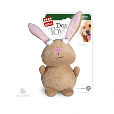 PLUSH FRIENDZ Игрушка для собак Кролик с пищалкой, 16 см
