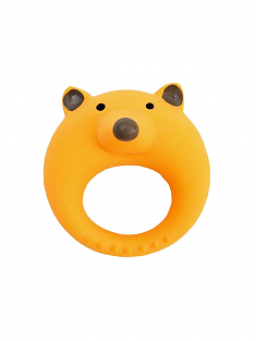 ЛАТЕКС ZOO Игрушка для собак Кольцо-Лиса, 11 см