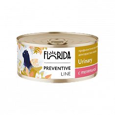 FLORIDA Urinary Консервы для кошек с телятиной, 100гр
