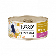 FLORIDA Urinary Консервы для кошек с уткой, 100гр
