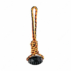 Игрушка для собак Канат веревка + мяч резиновый (37,5 х 9,5 см), микс, NUNBELL