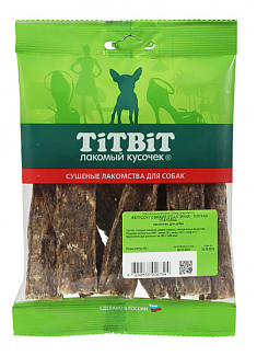 TITBIT лакомство желудок ГОВЯЖИЙ пластинки (мягкая упаковка)