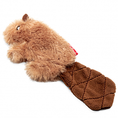 REFILLABLE CATNIP Игрушка для кошек Бобренок с кошачьей мятой 16см