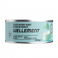 WELLEMENT паштет для собак (ТУНЕЦ, УТКА), 150 г