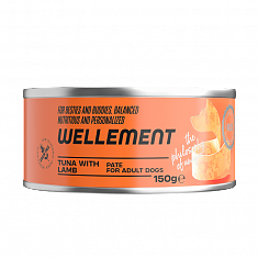 WELLEMENT паштет для собак (ТУНЕЦ, ЯГНЕНОК), 150 г