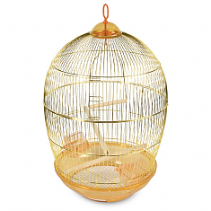 Клетка 480G для птиц круглая, золото, d480х765мм, Triol